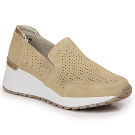 Kilesko i læder, beige Filippo