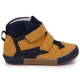 Drengesko med velcro kamel Kornecki 6785 brun sort