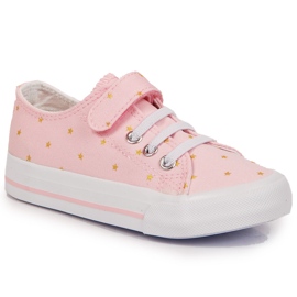 Atletico pink stjerne tekstilsneakers lyserød