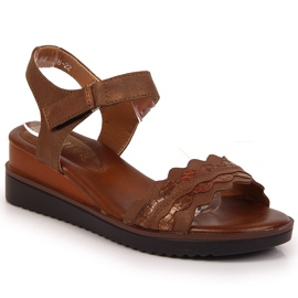 Brune sandaler til kvinder Jezzi