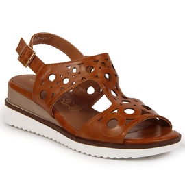 Brune sandaler til kvinder Jezzi