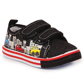 Drenge sneakers med velcro sorte Atletico