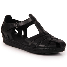 T.Sokolski Sorte velcro-sandaler til kvinder fra T. Sokolski