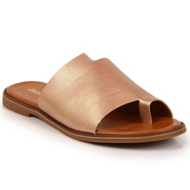 Dame flip-flops Jezzi i guld gylden