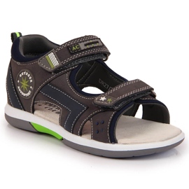 American Club grå velcro sandaler til drenge