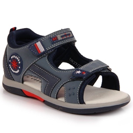 American Club marineblå velcro-sandaler til drenge