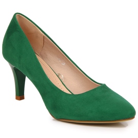 Pumper på en ruskindsgrøn Sergio Leone stiletto