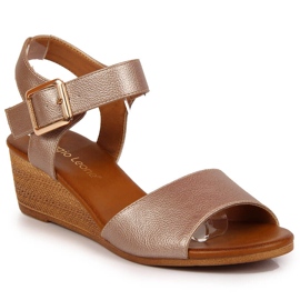 Sergio Leone beige kilesandaler til kvinder