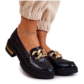 PA2 Dame Loafers Læder Loafers Sort Mollie