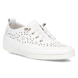 Lædersko Filippo DP2135 / 21 Wh hvid