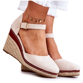 Seastar Kvinders beige espadriller på kiler Tamarill