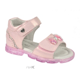 Evento Pigeres sandaler med en bue 22Z23-4780 Pink lyserød