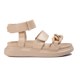 Moderigtige LA.FI sandaler beige