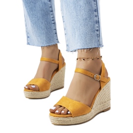 Brune espadriller på Strasse kilehæl