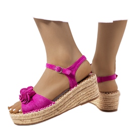 Pink espadriller på Straden platformen lyserød