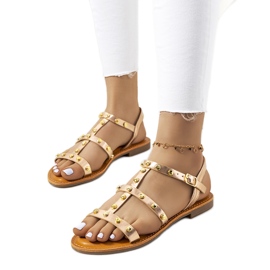 Somerset pink metallic sandaler lyserød gylden