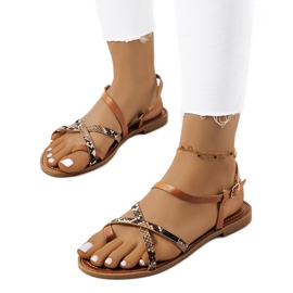 Wienerbrune damesandaler