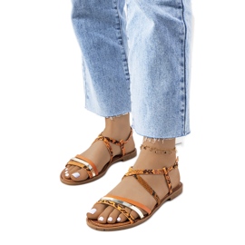 Reeta orange sandaler til kvinder
