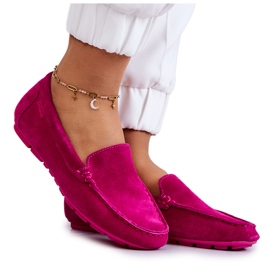 Dame ruskind Loafers Big Star JJ274656 Fuchsia lyserød