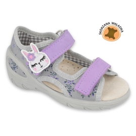 Befado børnesko pu 065P150 violet grå