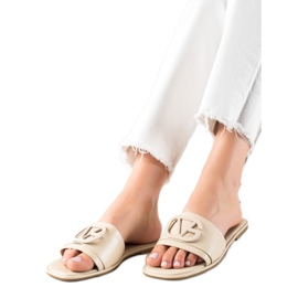 TRENDI Beige hjemmesko