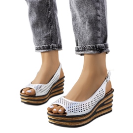 Sølv espadriller på Griner wedge