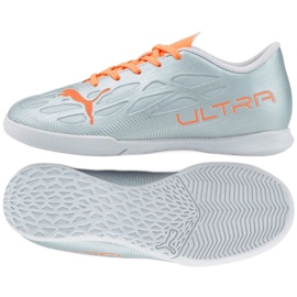 Puma Ultra 4.4 It Jr 106746 01 fodboldstøvler grå sølv