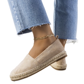 Beige Mathea espadriller til kvinder