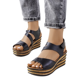 Sorte Espadriller på Burley wedges