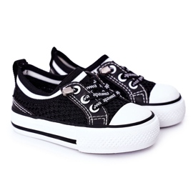 Apawwa Børnes luftige sorte Kids Club sneakers
