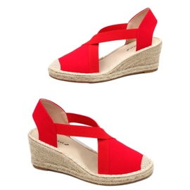 Espadrilles Wedge sandaler Dolor Red rød
