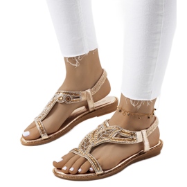 Mikayla gyldne sandaler gylden
