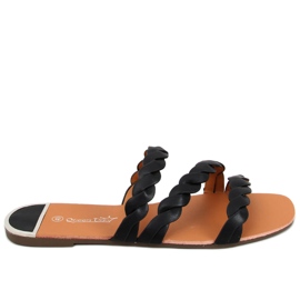 Clover Black dametøfler sort