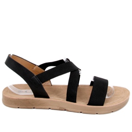 Zinnia Black damesandaler sort