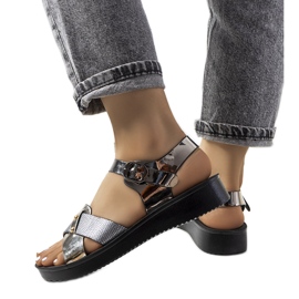 Sorte Tulia damesandaler
