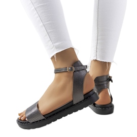 Perunka grå sandaler til kvinder