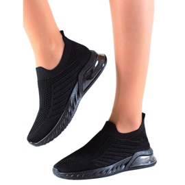 DK Komfortable slip-on sportssko sort