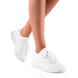 Sweet Shoes Hvide tekstil sportssko