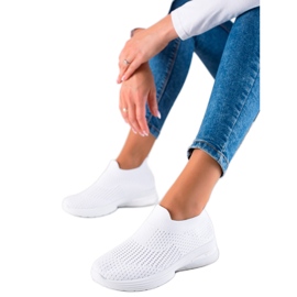 Slip-on sportssko hvid