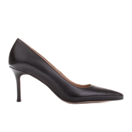 Marco Shoes Elegante stiletter lavet af blødt læder sort