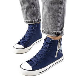 Vicola marineblå ankelsneakers marine blå