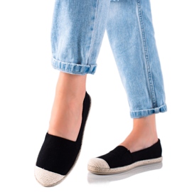 DK Lyse sorte espadriller