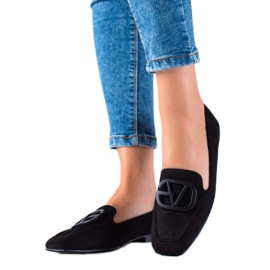 Seastar Stilrene loafers i ruskind sort