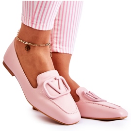 PS1 Loafers Brogues Med Pink Hermosa Ornament lyserød