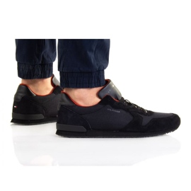 Sko Tommy Hilfiger Iconic Materiale Mix Runner M FM0FM04022 sort