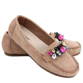 Loafers med Megara Khaki sten beige