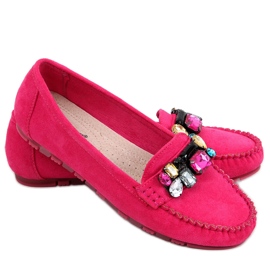 Loafers med Megara Fuchsia sten lyserød