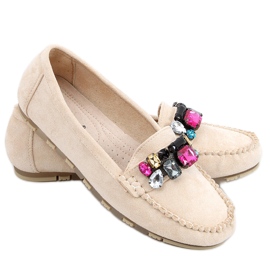 Loafers med Megara Beige sten