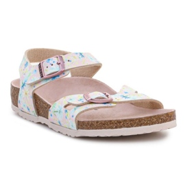 Birkenstock Rio Kids 1022232 Pastelblomstrede sandaler lyserød