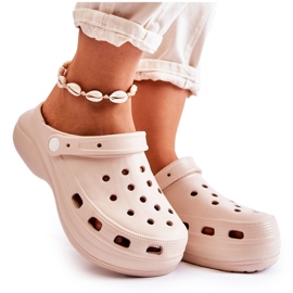 FS1 Skum hjemmesko til kvinder Crocs Beige Coline